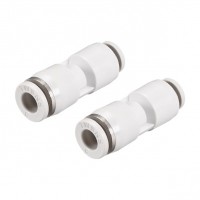 Tube To Tube Straight Connector White 